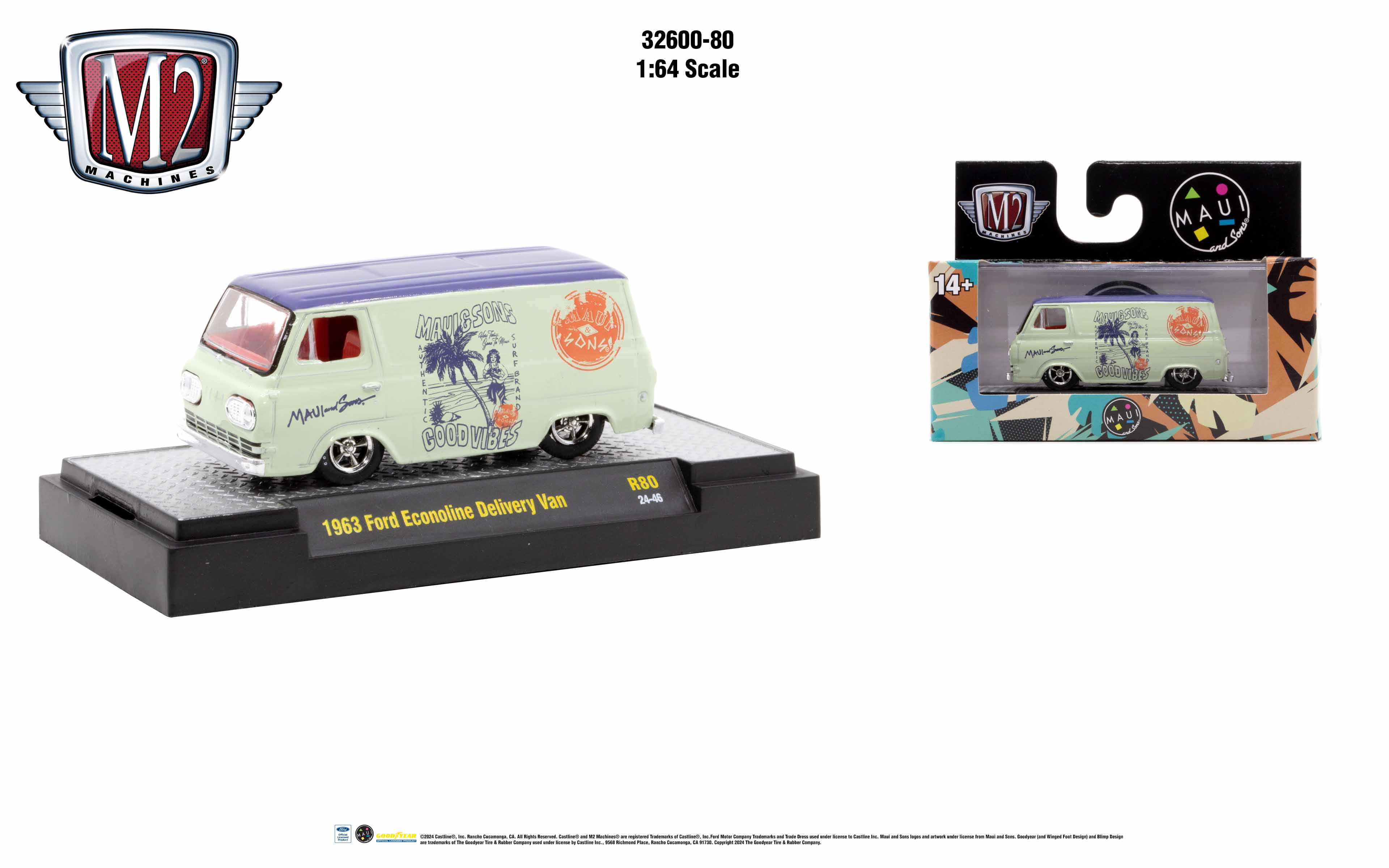 M2 Machines 164 Detroit Muscle Release 80 1963 Ford Econoline