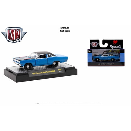 M2 Machines 1:64 Detroit Muscle Release 80 1969 Plymouth Road Runner Hemi
