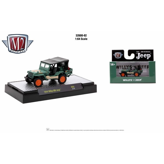 M2 Machines 1:64 Detroit Muscle Release 82 1944 Willys Mb Jeep