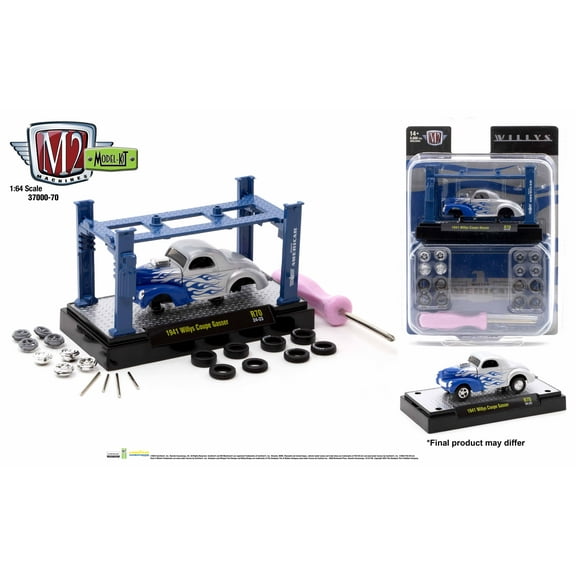 M2 Machines 1:64 Model Kit Release 70 1941 Willys Coupe Gasser