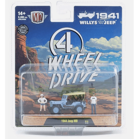 M2 Machines 1:64 R18 1944 Jeep Mb