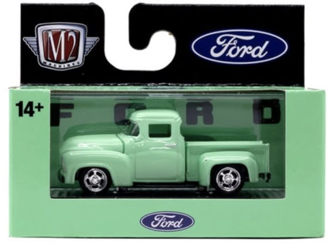 M2 1956 フォード F-100 - ティール M2 Machines 1956 Ford F-100 Trucks Custom Auto Thentics R104