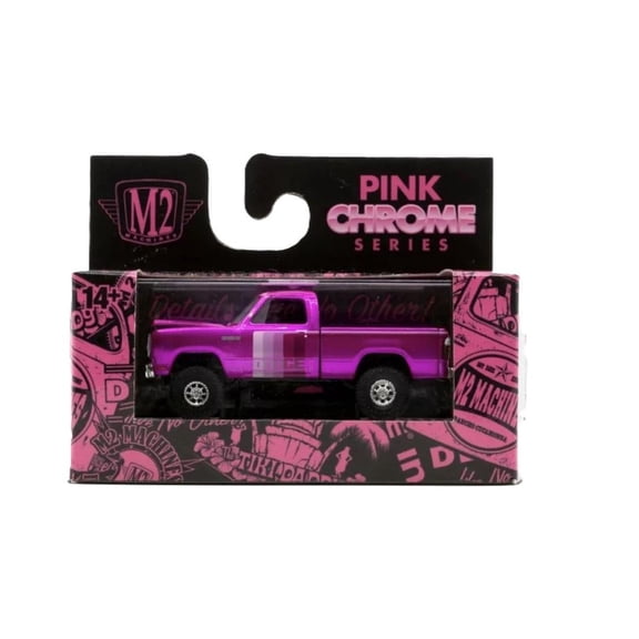 M2 Machines 1979 Dodge 150 Power Wagon Pink Chrome Series