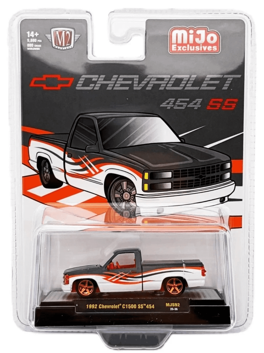 M2 Machines 1992 Chevrolet C1500 SS 454 Diecast Truck, White with