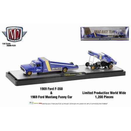 M2 Machines 2023 SEMA Limited Edition - 1969 F350 Auto Hauler & 1969 Ford Mustang