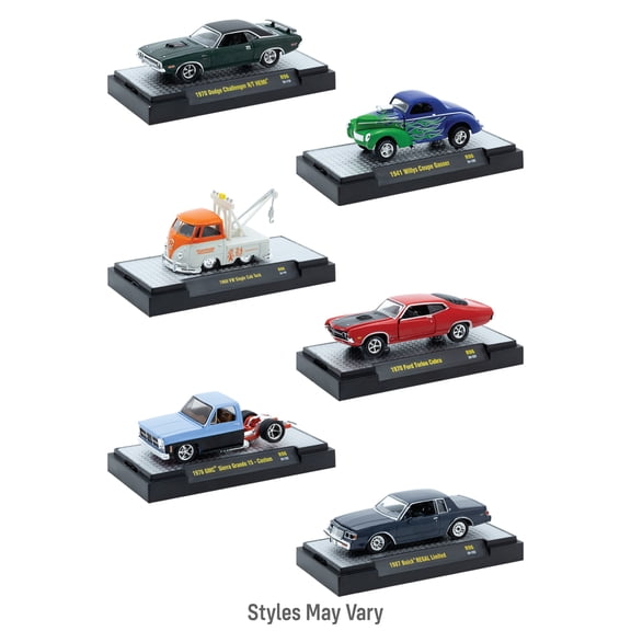 M2 Machines 32500 Auto-Thentics 1:64 Scale Diecast Toy Cars & Truck (1 Vehicle, Styles May Vary)