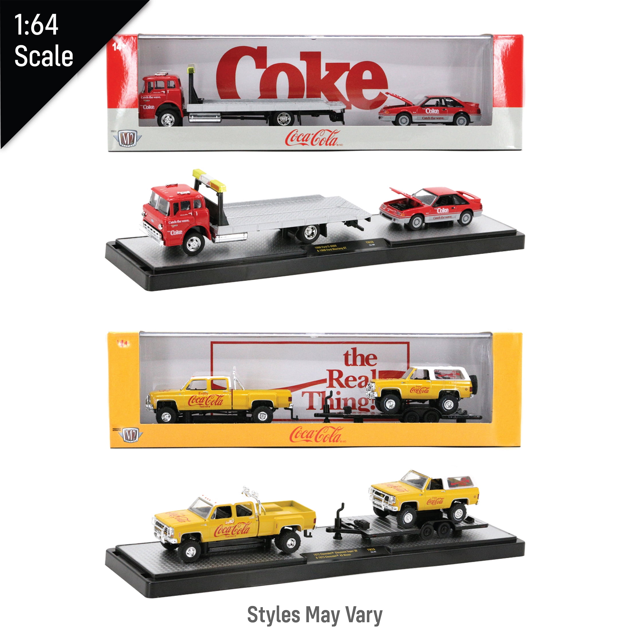 M2 Machines 56000 Coca-Cola Hauler 1:64 Scale Diecast Toy Cars