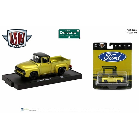 M2 Machines Auto-Drivers 1:64 R100 1956 Ford F-100 Truck