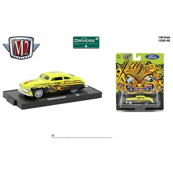 M2 Machines Auto-Drivers 1:64 R102 1949 Mercury Custom