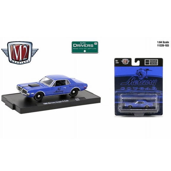 M2 Machines Auto-Drivers 1:64 R103 1968 Mercury Cougar R-Code