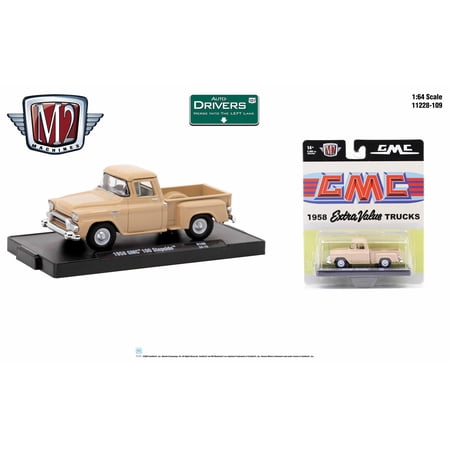 M2 Machines Auto-Drivers 1:64 R109 1958 Gmc 100 Stepside