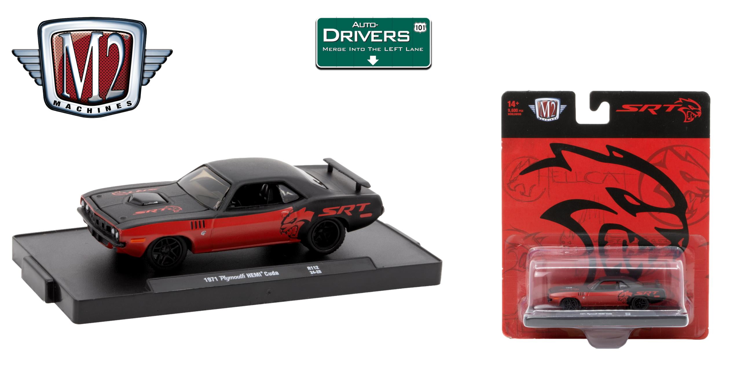 1971 Plymouth HEMI Cuda Diecast Model Kit | M2 Machines
