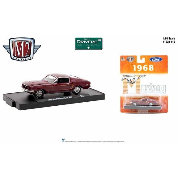 M2 Machines Auto-Drivers 1:64 R115 1968 Ford Mustang Gt 350