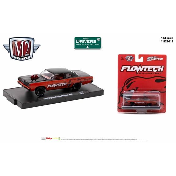 M2 Machines Auto-Drivers 1:64 R116 1969 Plymouth Road Runner 440
