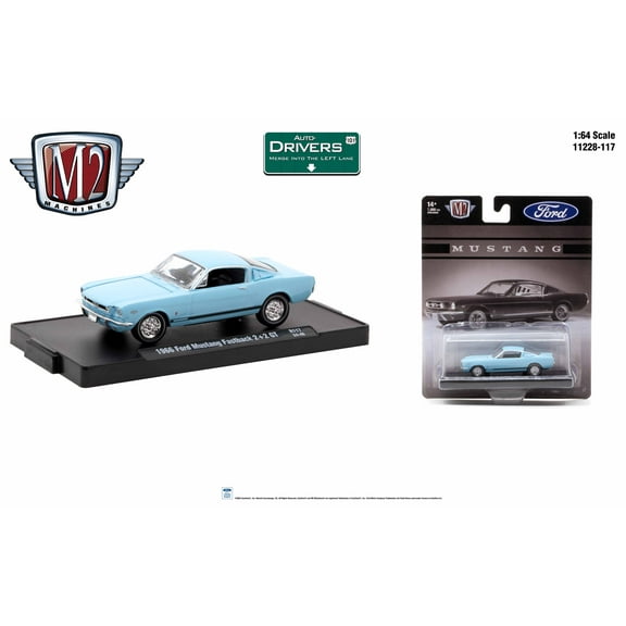 M2 Machines Auto-Drivers 1:64 R117 1966 Ford Mustang Fastback 2+2