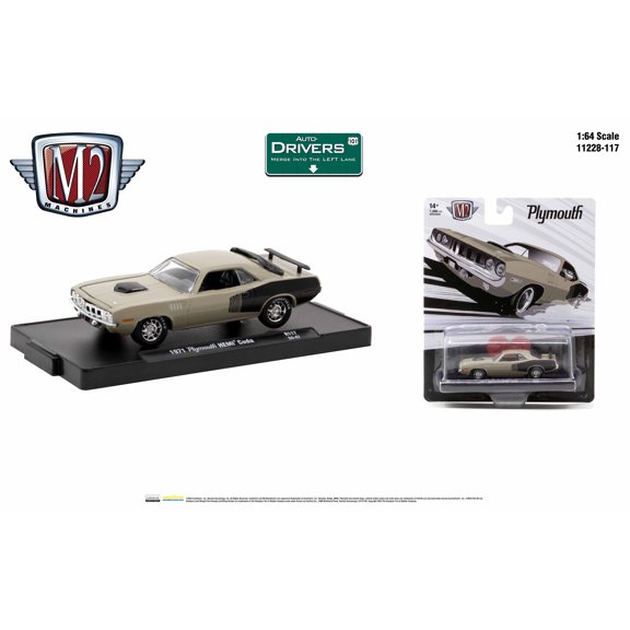 M2 Machines Auto-Drivers 1:64 R117 1971 Plymouth Hemi Cuda