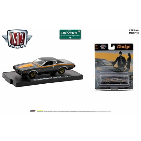 M2 Machines Auto-Drivers 1:64 R118 1971 Dodge Charger R/T 440 6 Pack