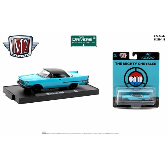 M2 Machines Auto-Drivers 1:64 R119 1957 Chrysler 300C