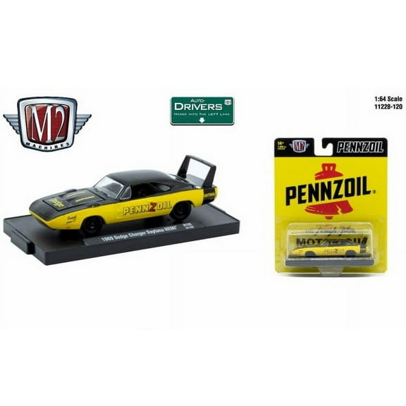 M2 Machines Auto-Drivers 1:64 R120 1969 Dodge Charger Daytona Hemi