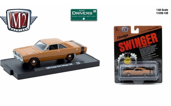 M2 Machines Auto-Drivers 1:64 R120 1969 Dodge Dart Swinger 340