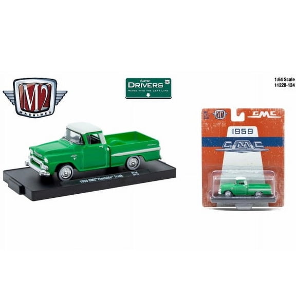 M2 Machines Auto-Drivers 1:64 R124 1959 Gmc Fleetside Truck