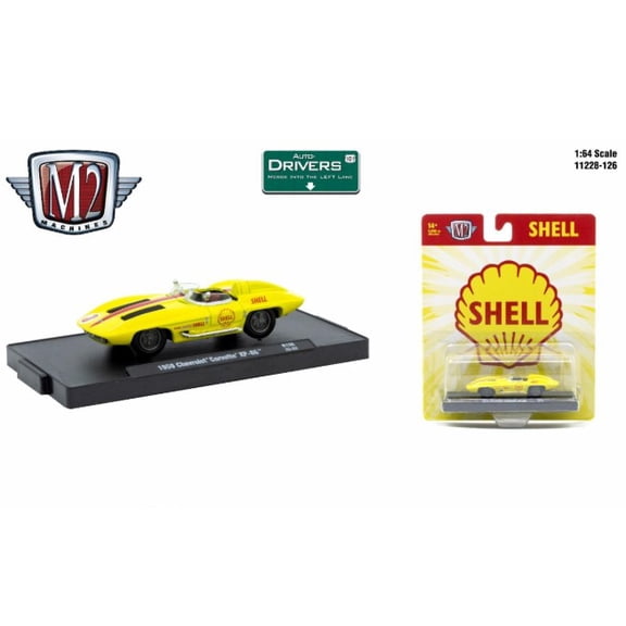 M2 Machines Auto-Drivers 1:64 R126 1959 Chevrolet Corvette Xp-86