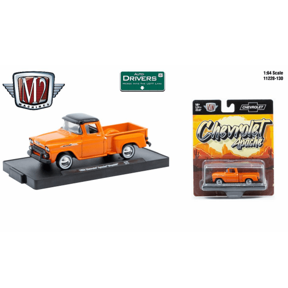 M2 Machines Auto-Drivers 1:64 R130 1958 Chevrolet Apache Stepside