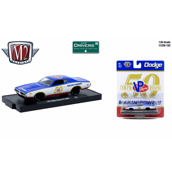 M2 Machines Auto-Drivers 1:64 R133 1971 Dodge Charger R/T Hemi