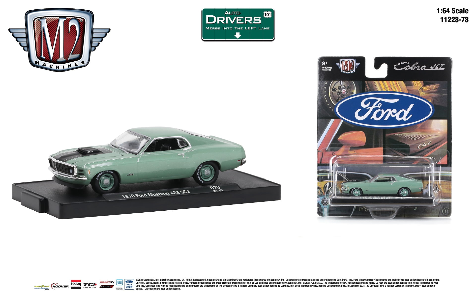 M2マシーン ウォルマート限定　1970 フォード・マスタング 428 SCJ M2マシーン ウォルマート限定 1970 フォード・マスタング 428 SCJ