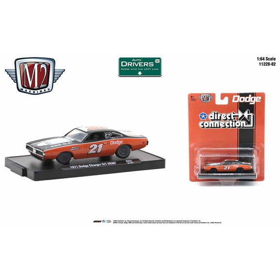 M2 Machines Auto-Drivers 1:64 R82 1971 Dodge Charger T/R Hemi