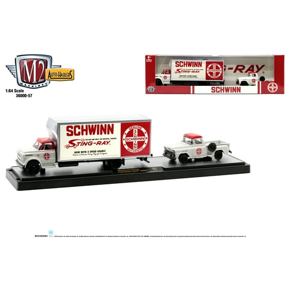 M2 Machines Auto Hauler 57 1968 Chevrolet C60 Truck & 1958 Chevy Apache Stepside