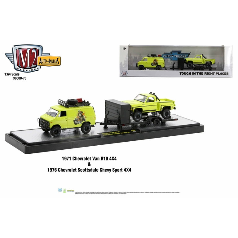M2 Machines Auto Hauler 70 1971 Chevrolet Van G10 4X4 And