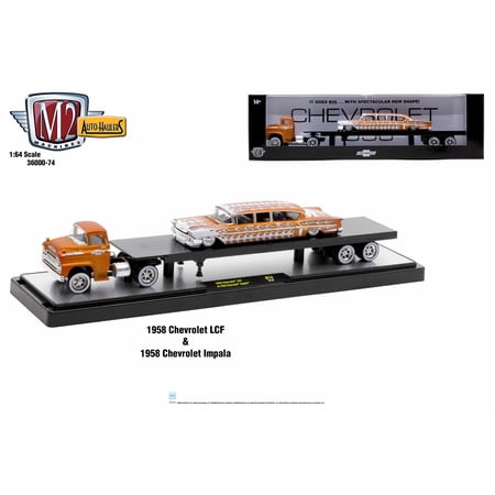 M2 Machines Auto Hauler 74 1958 Chevrolet Lcf 1958 Chevy Impala