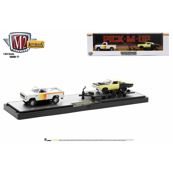 M2 Machines Auto Hauler 77 1979 Dodge 150 Power Wagon 1969 Plymouth Road