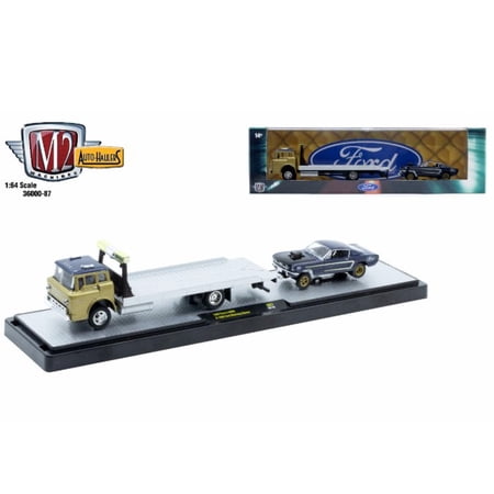 M2 Machines Auto Hauler 87 1990 Ford C-8000 1966 Ford Mustang Gasser