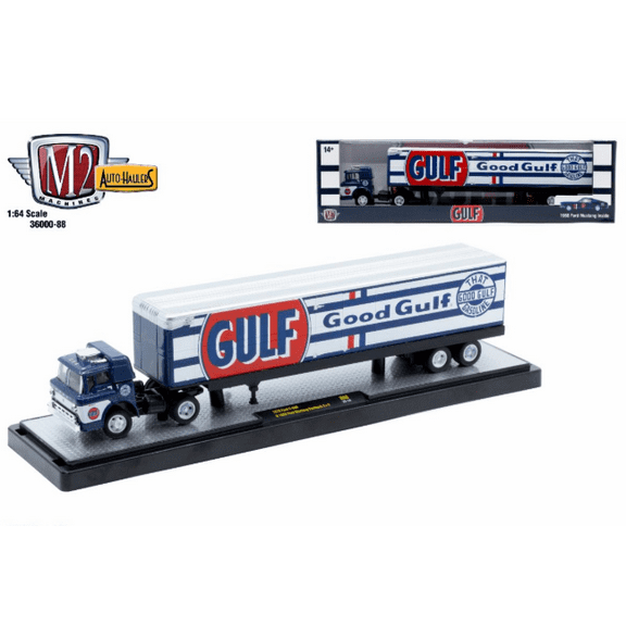 M2 Machines Auto Hauler 88 1970 Ford C-600 1968 Ford Mustang Fastback