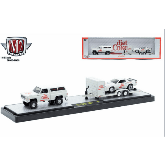 M2 Machines Auto Hauler Tw39 1973 Chevrolet Cheyenne Super 10 85 Chevy Camaro