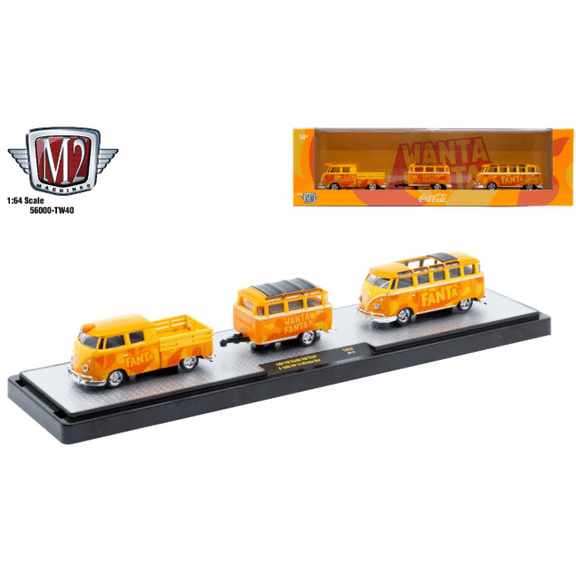 M2 Machines Auto Hauler Tw40 1960 Vw Delivery Cab Truck 1960 Vw 15 Window Bus