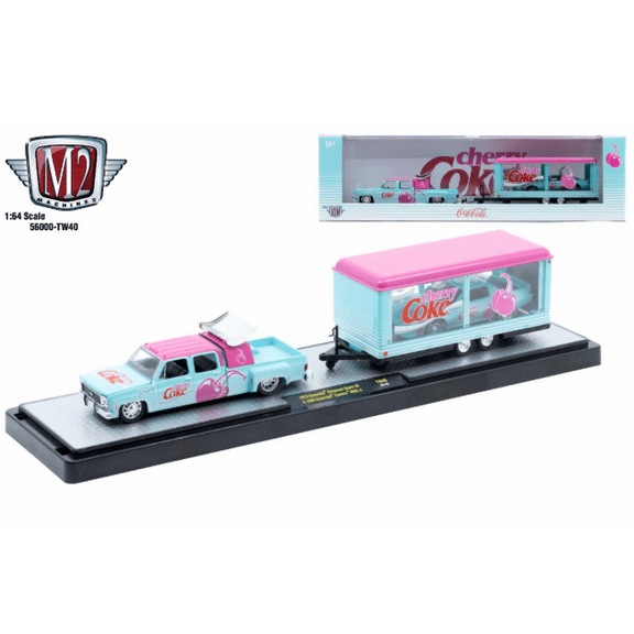 M2 Machines Auto Hauler Tw40 1973 Chevrolet Cheyenne Super 10 85 Chevy Camaro