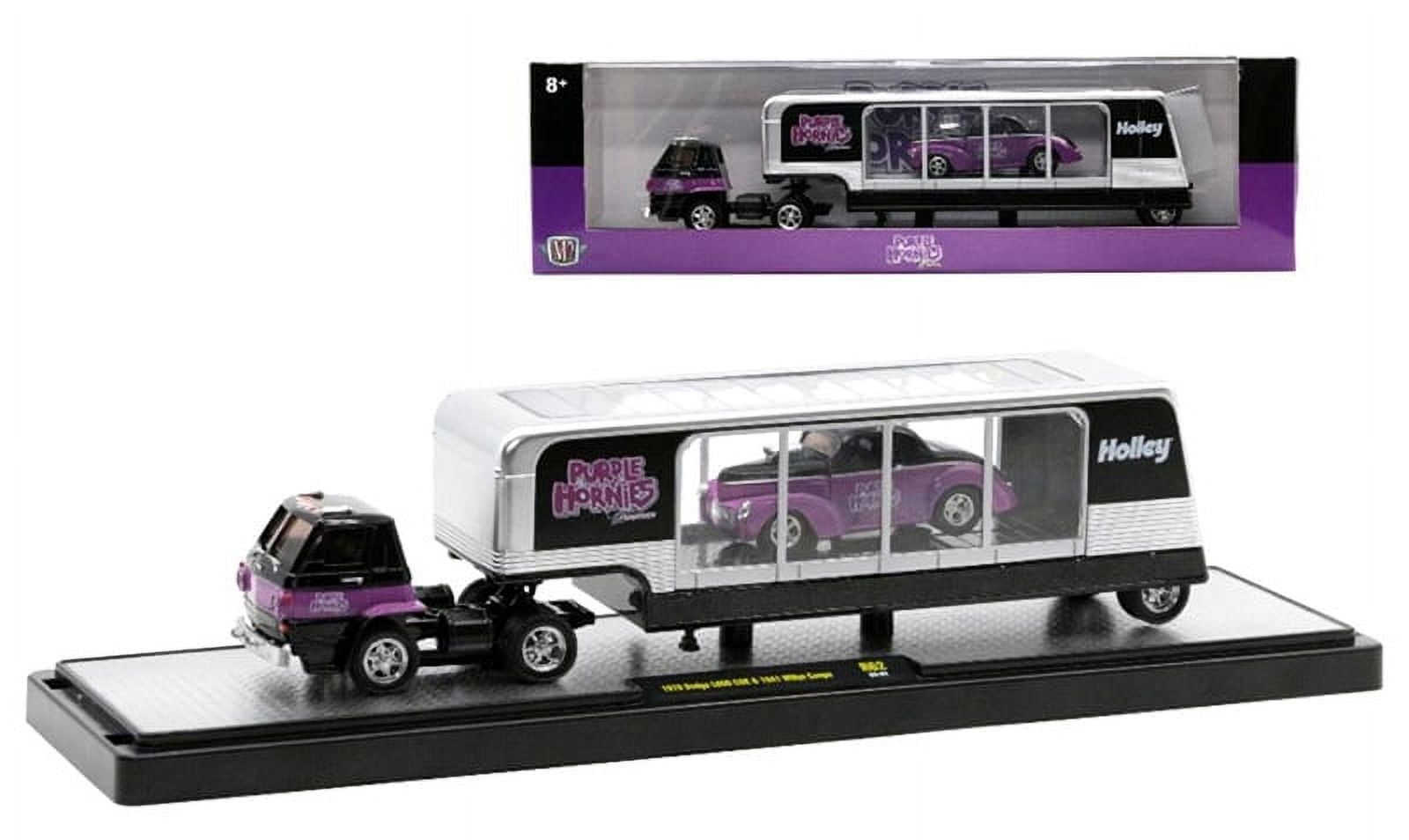 M2 Machines Auto-Haulers Release 62 - Purple Hornies - 1970 Dodge