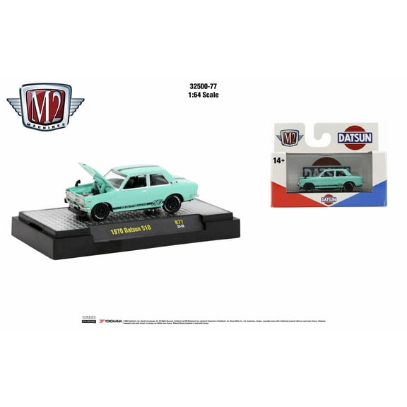 M2 Machines Auto Thentics 1:64 1970 Datsun 510 Release 77