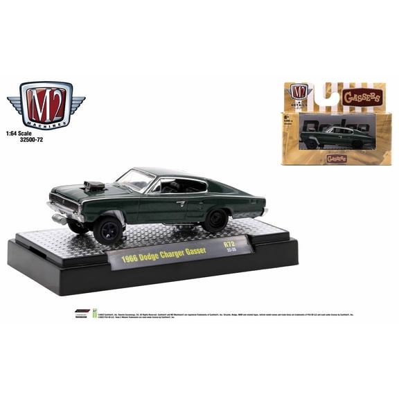 M2 Machines Auto Thentics 1:64 Release 72 1966 Dodge Charger Gasser