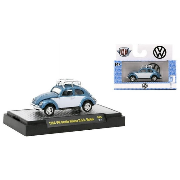 M2 Machines Auto Trucks 1:64 1956 Vw Beetle Deluxe Usa Model Rel 83