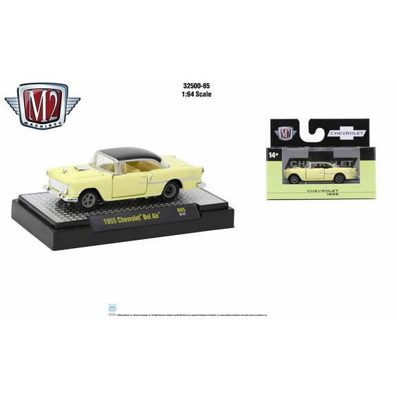 M2 Machines Auto Trucks 1:64 1955 Chevrolet Bel Air Rel 85