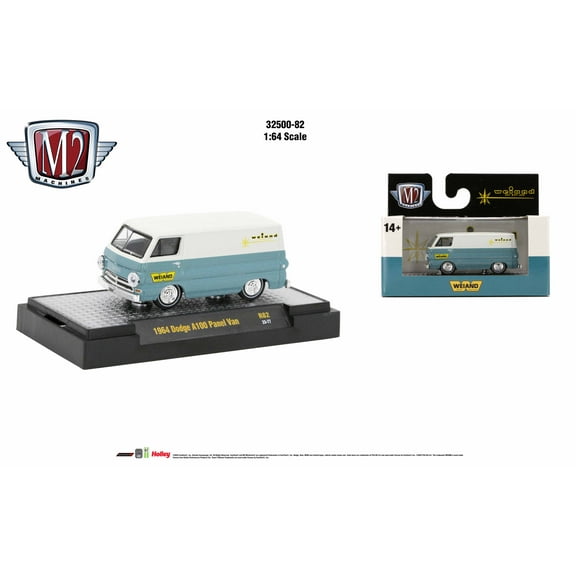M2 Machines Auto Trucks 1:64 1964 Dodge A-100 Panel Van  Rel 82