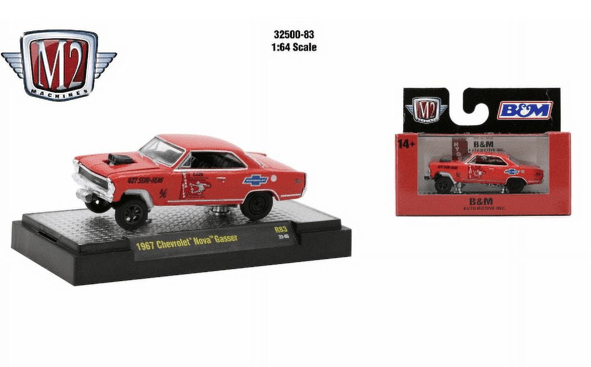 m2マシーン 1967 シボレー ノバ ギャッサー NYトイフェアー限定600台 M2 Machines Auto Trucks 1:64 1967 Chevrolet Nova Gasser Rel 83