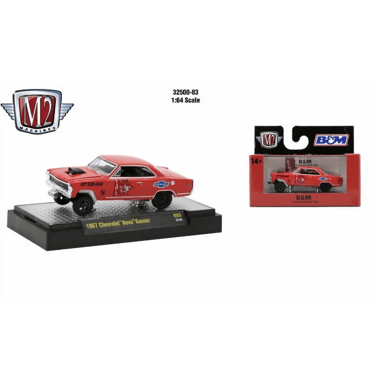 M2 Machines Auto Trucks 1:64 1967 Chevrolet Nova Gasser Rel 83