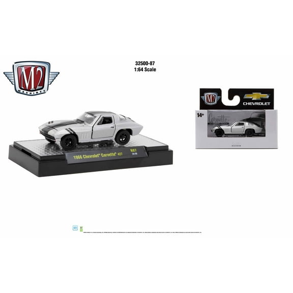 M2 Machines Auto Trucks Rel 87 1:64 1966 Chevrolet Corvette 427