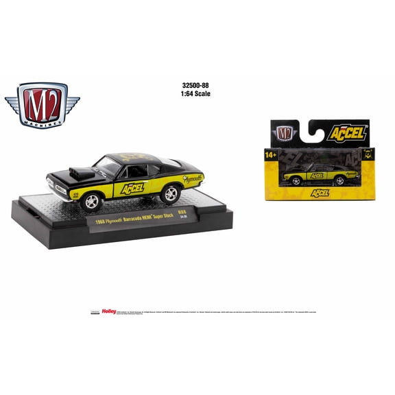 M2 Machines Auto Trucks Rel 88 1:64 1968 Plymouth Barracuda Hemi Super Stock