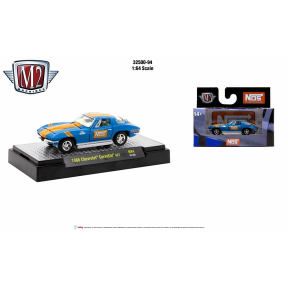 M2 Machines Autothentics Rel 94 1:64 1966 Chevrolet Corvette 427